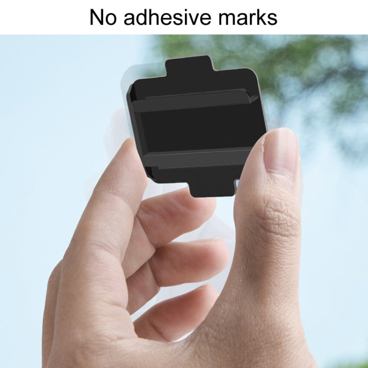 Automotive Removable ETC Slide Bracket Car Anti-Drop Holder, Black, Transparent