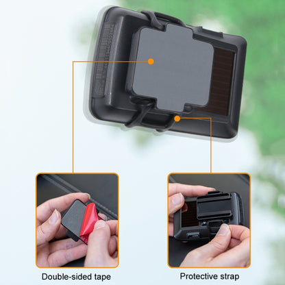 Automotive Removable ETC Slide Bracket Car Anti-Drop Holder, Black, Transparent