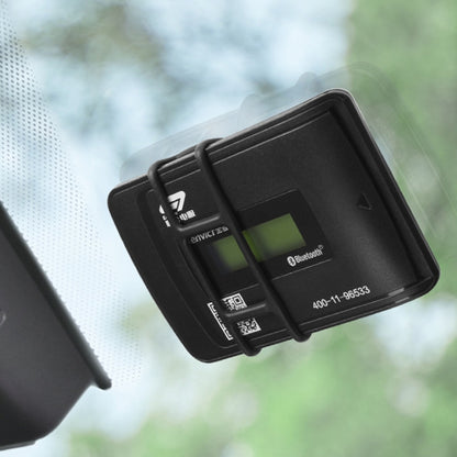 Automotive Removable ETC Slide Bracket Car Anti-Drop Holder, Black, Transparent