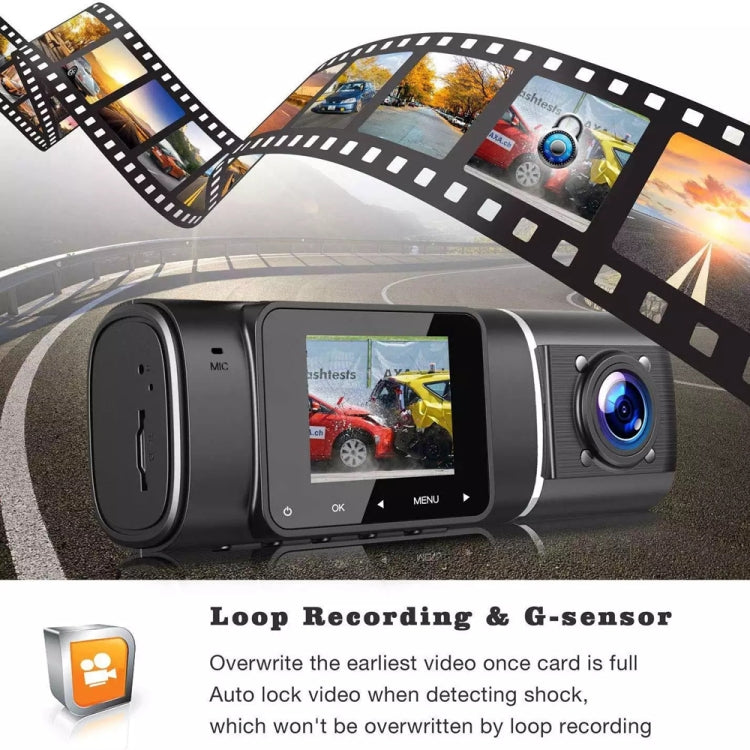 HD Car Recorder, Dual Recording Front 1080+Internal 1080, J02