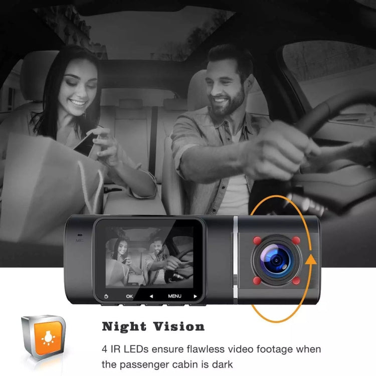 HD Car Recorder, Dual Recording Front 1080+Internal 1080, J02