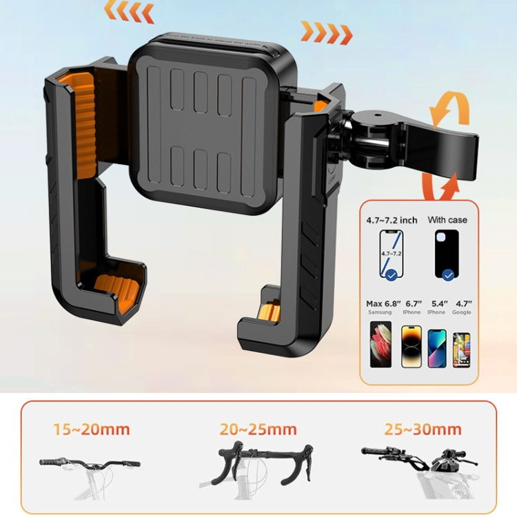 YYS-615 Motorcycle Bicycle Semi-Wrapped Riding Navigation Cell Phone Holder
