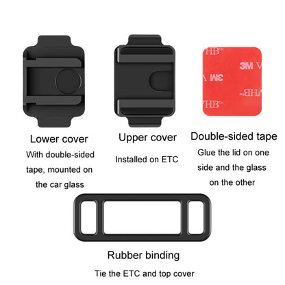 Car Removable Cardless ETC Slide Bracket Automotive Anti-Drop Holder