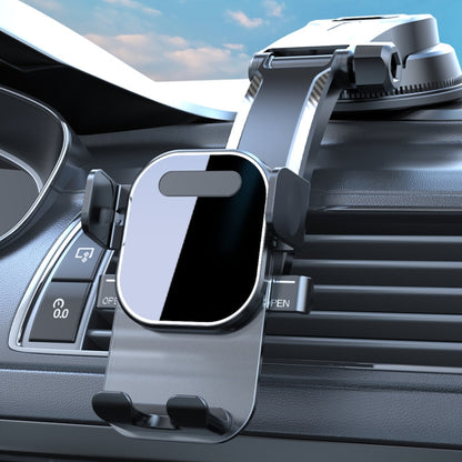 Car Suction Cup Dashboard Automatic Lock Mobile Phone Holder, Glossy Telescopic Base, Glossy Waterfall Base, Brushed Telescopic Base, Brushed Waterfall Base, Black Air Outlet, Orange Air Outlet, Black Telescopic, Orange Telescopic, Black Waterfall     ...