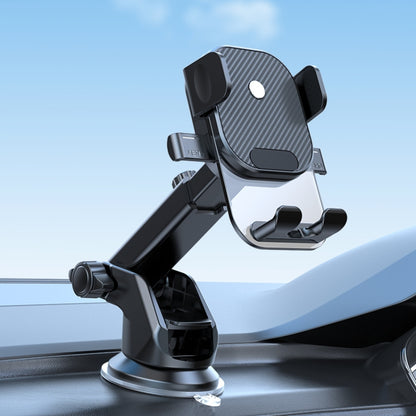 Car Suction Cup Dashboard Automatic Lock Mobile Phone Holder, Glossy Telescopic Base, Glossy Waterfall Base, Brushed Telescopic Base, Brushed Waterfall Base, Black Air Outlet, Orange Air Outlet, Black Telescopic, Orange Telescopic, Black Waterfall     ...