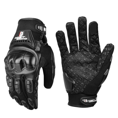 GHOST RACING Motorcycle Riding Anti-fall Breathable Rubber Shell Touch Screen Gloves, M, L, XL