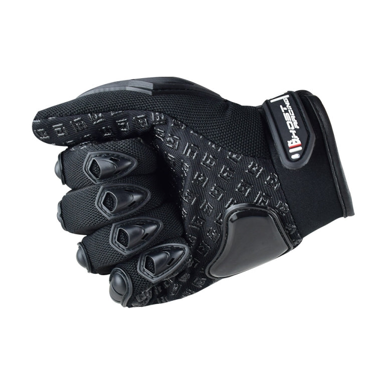 GHOST RACING Motorcycle Riding Anti-fall Breathable Rubber Shell Touch Screen Gloves, M, L, XL