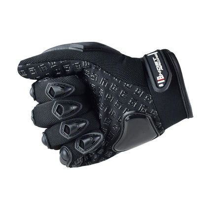 GHOST RACING Motorcycle Riding Anti-fall Breathable Rubber Shell Touch Screen Gloves, M, L, XL