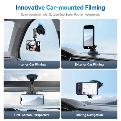 TELESIN Magnetic Suction Car Phone Mount 360 Degree Rotation Phone Holder, TELESIN Magnetic Holder