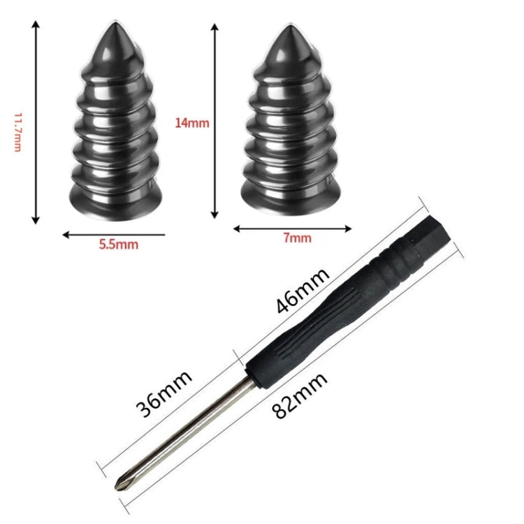 Electric Motorcycle Vacuum Tire Repair Nails, 5pcs Small + Screwdriver, 5pcs Large + Screwdriver, 5pcs Small + 5pcs Large+ Screwdriver, 10pcs Small + Screwdriver, 10pcs Large + Screwdriver, 10pcs Small + 10pcs Large+ Screwdriver, 15pcs Small + Screwdri...