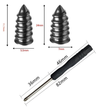 Electric Motorcycle Vacuum Tire Repair Nails, 5pcs Small + Screwdriver, 5pcs Large + Screwdriver, 5pcs Small + 5pcs Large+ Screwdriver, 10pcs Small + Screwdriver, 10pcs Large + Screwdriver, 10pcs Small + 10pcs Large+ Screwdriver, 15pcs Small + Screwdri...
