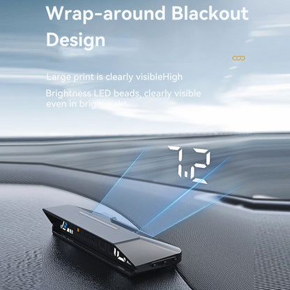 Head-up Display OBD Multi-function Vehicle Instrument Oil Temperature Gearbox Monitoring Screen