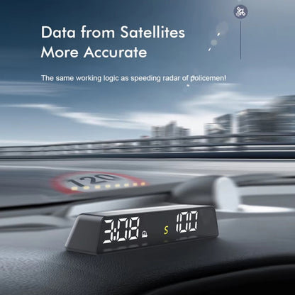 Head-up Display USB Powered High-definition Vehicle Code Altitude Meter