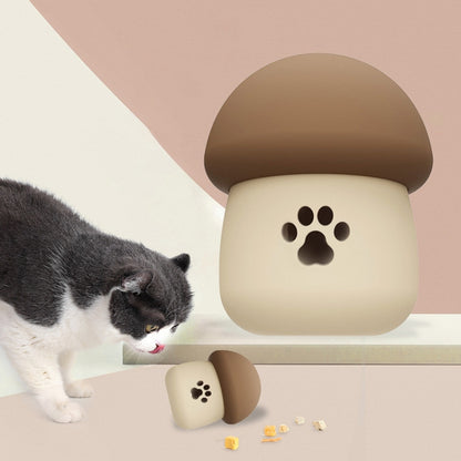 Pet Toys Food Drainer Dog Educational Slow Food Toys, Mushroom