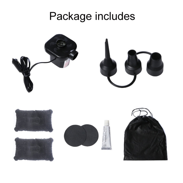 Inflatable Mattress For Car Travel SUV Rear Seat/Trunk, Black, Beige, Gray, Black Dual-purpose Long Pier, Beige Dual-purpose Long Pier, Gray Dual-purpose Long Pier, Black Dual-purpose Square Pier, Beige Dual-purpose Square Pier