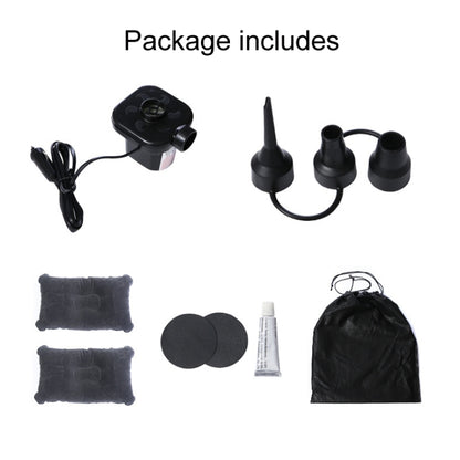 Inflatable Mattress For Car Travel SUV Rear Seat/Trunk, Black, Beige, Gray, Black Dual-purpose Long Pier, Beige Dual-purpose Long Pier, Gray Dual-purpose Long Pier, Black Dual-purpose Square Pier, Beige Dual-purpose Square Pier