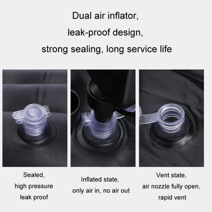 Inflatable Mattress For Car Travel SUV Rear Seat/Trunk, Black, Beige, Gray, Black Dual-purpose Long Pier, Beige Dual-purpose Long Pier, Gray Dual-purpose Long Pier, Black Dual-purpose Square Pier, Beige Dual-purpose Square Pier