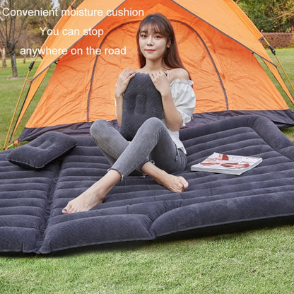 Inflatable Mattress For Car Travel SUV Rear Seat/Trunk, Black, Beige, Gray, Black Dual-purpose Long Pier, Beige Dual-purpose Long Pier, Gray Dual-purpose Long Pier, Black Dual-purpose Square Pier, Beige Dual-purpose Square Pier