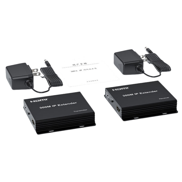 300m IP HDMI Extender HD Video Transmission, Transmitter + Receiver, US Plug, UK Plug, EU Plug