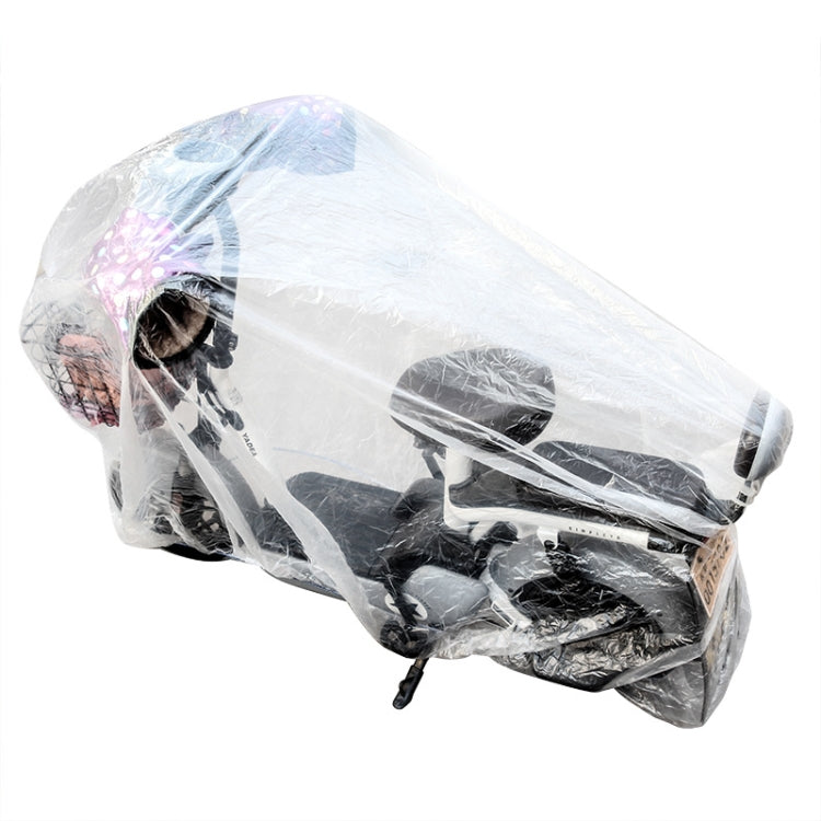 Disposable Transparent PE Film Rainproof Dustproof Motorcycle Scooter Cover, 200x120cm, 230x120cm, 260x120cm