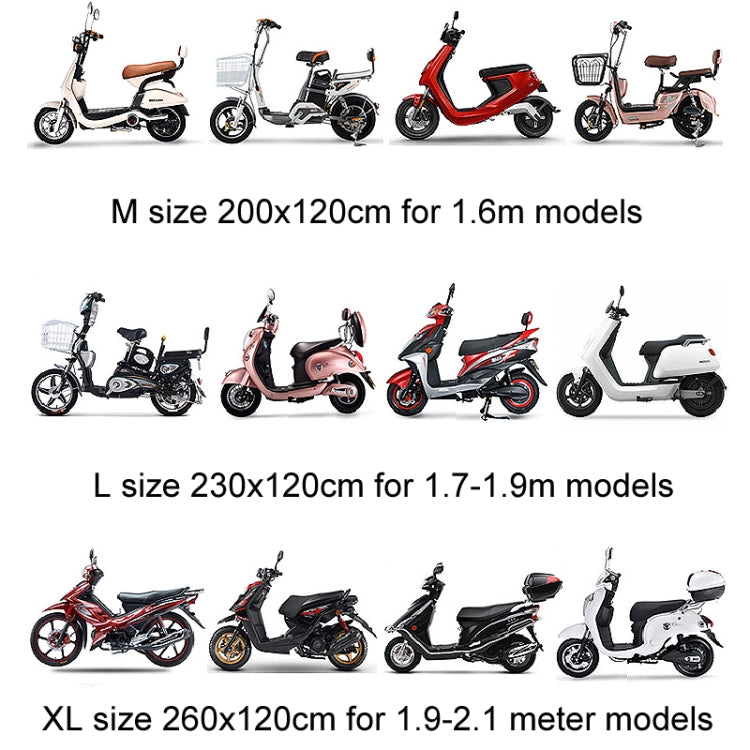 Disposable Transparent PE Film Rainproof Dustproof Motorcycle Scooter Cover, 200x120cm, 230x120cm, 260x120cm