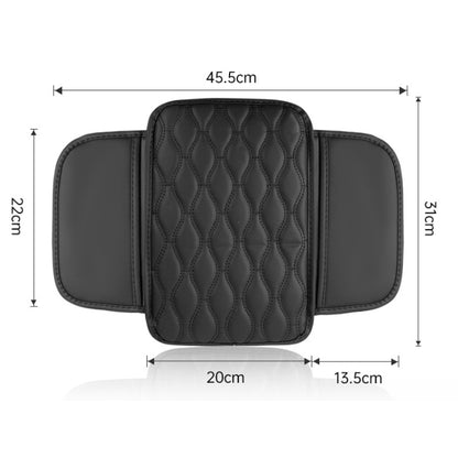 Car Armrest Box Leather Storage Heightening Pad