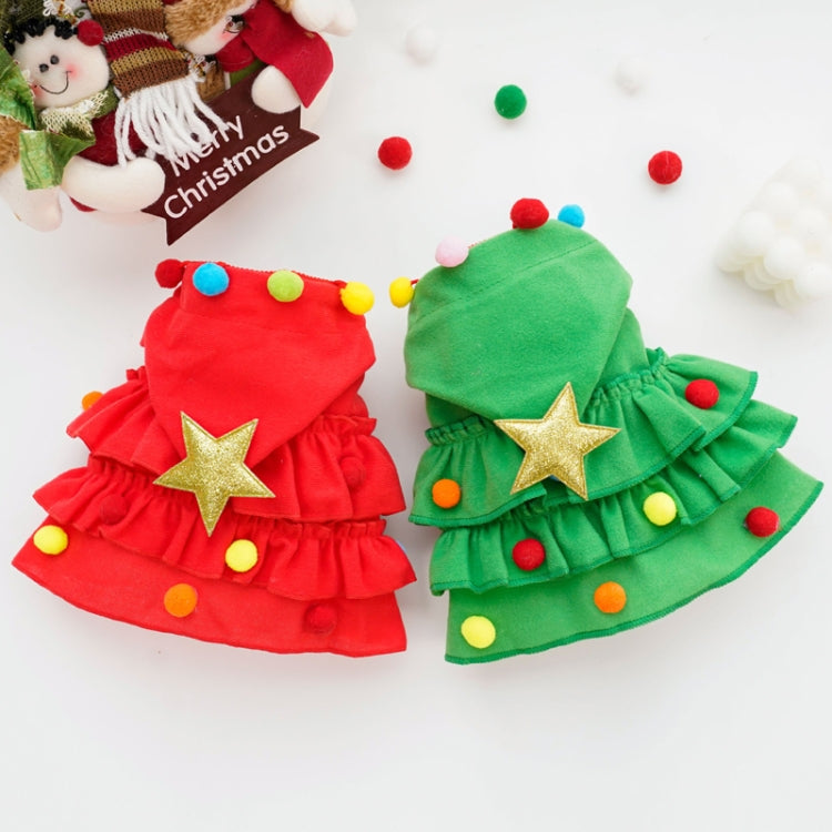 Fall Winter Christmas Pet Clothes Cloak Pet Cape Shawl Dog Transfiguration, M-For 2.5-5kg, L-For 5-7.5kg, S-For 1.5-2.5kg