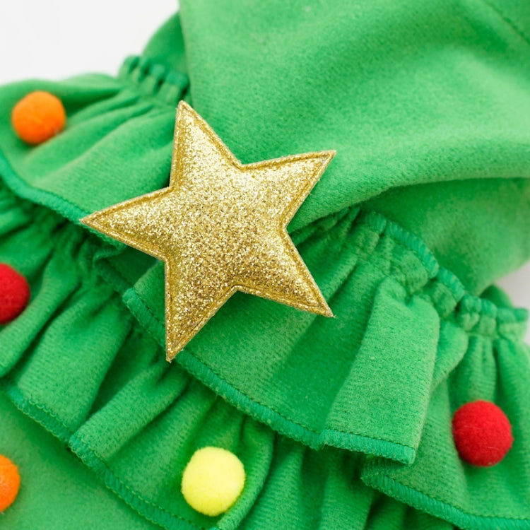 Fall Winter Christmas Pet Clothes Cloak Pet Cape Shawl Dog Transfiguration, M-For 2.5-5kg, L-For 5-7.5kg, S-For 1.5-2.5kg