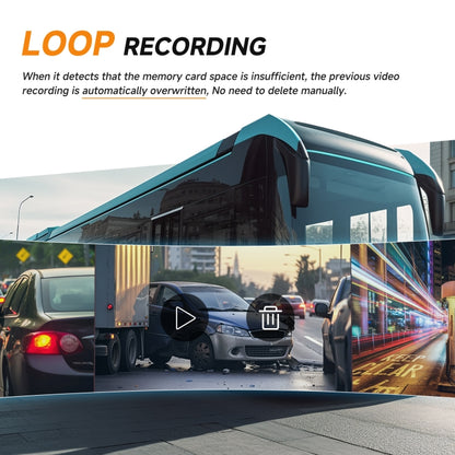 10.36 inch Wired HD 1 Drag 1 Blind Zone Monitor Universal AHD Reversing Kit, Right, Left