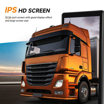 10.36 inch Wired HD 1 Drag 1 Blind Zone Monitor Universal AHD Reversing Kit, Right, Left