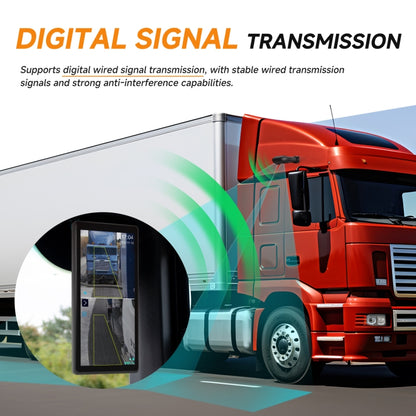 10.36 inch Wired HD 1 Drag 1 Blind Zone Monitor Universal AHD Reversing Kit, Right, Left