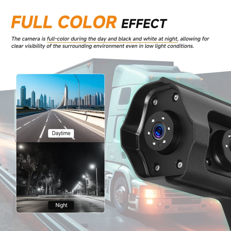 10.36 inch Wired HD 1 Drag 1 Blind Zone Monitor Universal AHD Reversing Kit, Right, Left