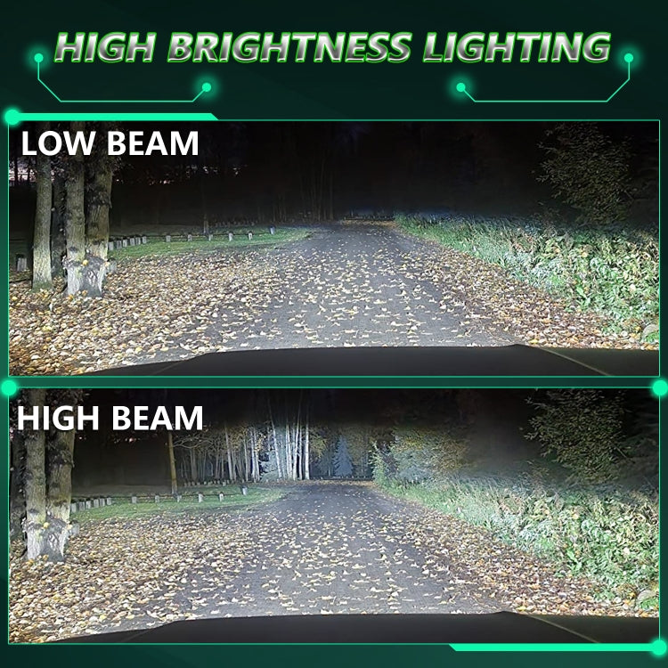 Pair 150W Four Copper Tube 24 LED Spotlight Car Headlight, H7