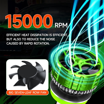 Pair 100W LED Double Copper Tube Aluminum Alloy Waterproof Car Headlight, 9005, 9006, 9012, H1, H4, H7, H11