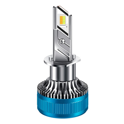 50W Three-color LED Double Copper Tube Aluminum Alloy Headlight, 9005, 9006, 9012, H1, H4, H7, H11