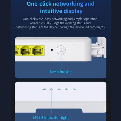 COMFAST CF-WR630AX 3000Mbps Dual-Band WiFi6 MESH Router 4x5dBi Antenna, US Plug, EU Plug, UK Plug, AU Plug