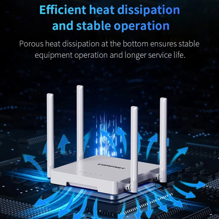 COMFAST CF-WR630AX 3000Mbps Dual-Band WiFi6 MESH Router 4x5dBi Antenna, US Plug, EU Plug, UK Plug, AU Plug