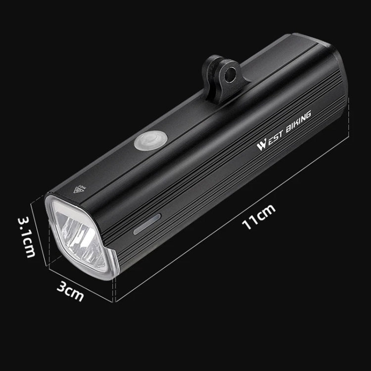 WEST BIKING Bicycle High Lumen Type-C Aluminum Alloy Headlight, Light Without Holder, Light + Aluminum Alloy Computer Holder, Light + Carbon Fiber Integrated Handlebar Computer Holder, Light + Aluminum Alloy Integrated Handlebar Computer Holder