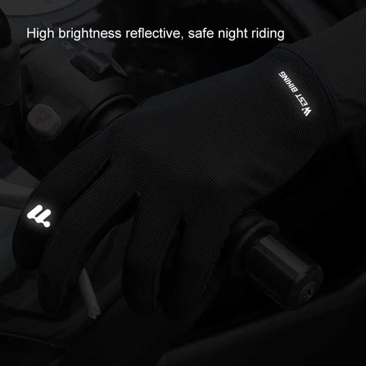WEST BIKING Cycling Anti-slip Breathable Touch Screen Gloves, M, L, XL, XXL