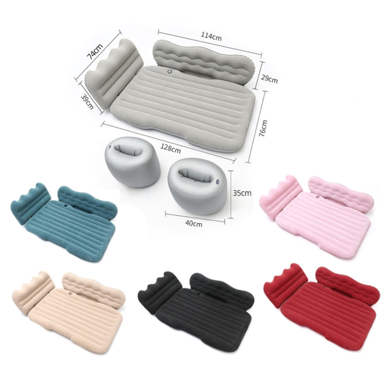 Car Inflatable Bed Multifunctional Outdoor Camping Sleeping Mat, Dark Green, Beige, Black, Gray, Red, Pink