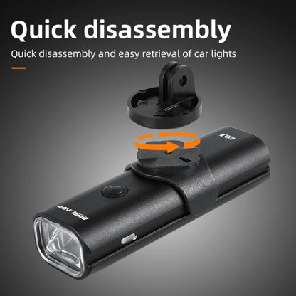 ESLNF Mountain Bike Headlight Waterproof Aluminum USB Charging Road Bike Light Cycling Gear, Bike Headlight