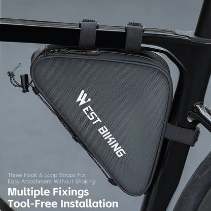 WEST BIKING Bicycle Crossbar Triangle Bag Cycling Equipment Tool Bag
