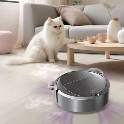 Intelligent Sweeper Robot Home Automatic 3 In 1 Integrated Cleaning Machine Vacuum Cleaner, Battery White, Battery Black, Rechargeable White, Rechargeable Black