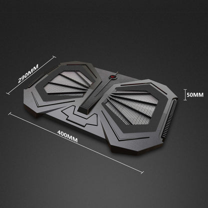 YL-017 2-Fans RGB Lighting Effect Silent Adjustable Speed Laptop Cooling Stand, YL-017 2-Fans