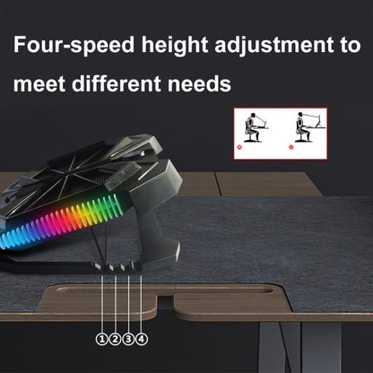 YL-017 2-Fans RGB Lighting Effect Silent Adjustable Speed Laptop Cooling Stand, YL-017 2-Fans