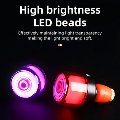 ESLNF Bike Handlebar Light LED Bicycle Turn Signal Cycling Light Waterproof Safety Warning Indicator Lamp, Normal
