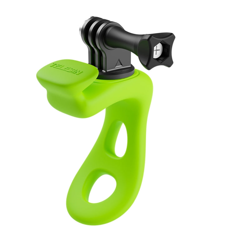 TELESIN Action Camera Mount Silicone Adjustable Mini Flexible Bracket For GoPro HERO / Insta360 / DJI Action Camera, Gray, Green, Orange, Black