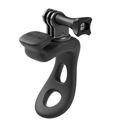 TELESIN Action Camera Mount Silicone Adjustable Mini Flexible Bracket For GoPro HERO / Insta360 / DJI Action Camera, Gray, Green, Orange, Black