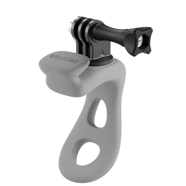 TELESIN Action Camera Mount Silicone Adjustable Mini Flexible Bracket For GoPro HERO / Insta360 / DJI Action Camera, Gray, Green, Orange, Black