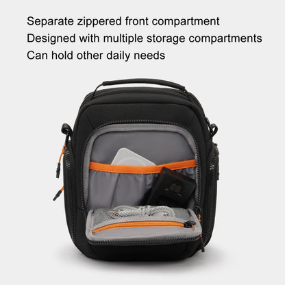 Cwatcun D140 Shoulder Crossbody Camera Storage Bag Shockproof Dropproof Leisure Outdoor Small Bag, Small Black, Large Black